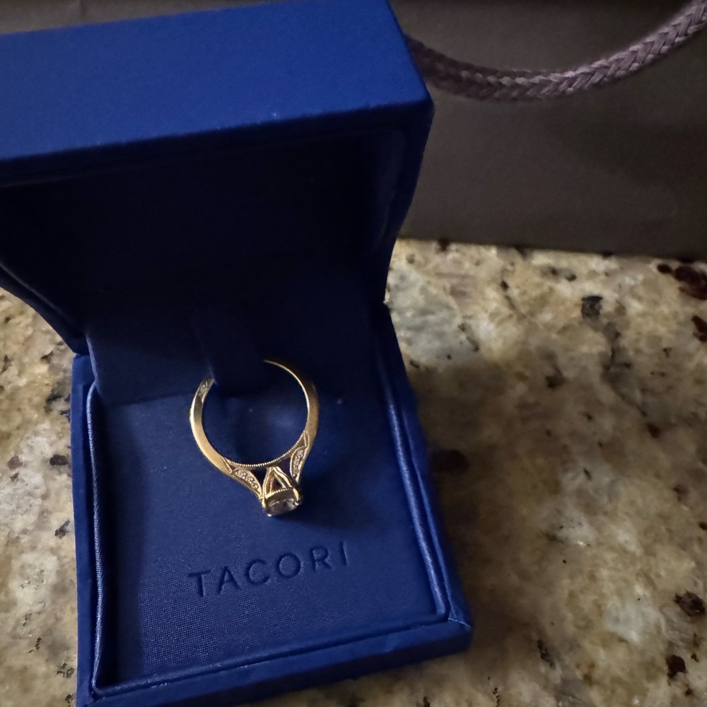 18k Yellow Gold 1.02 ct Center Stone Tacori engagement ring
